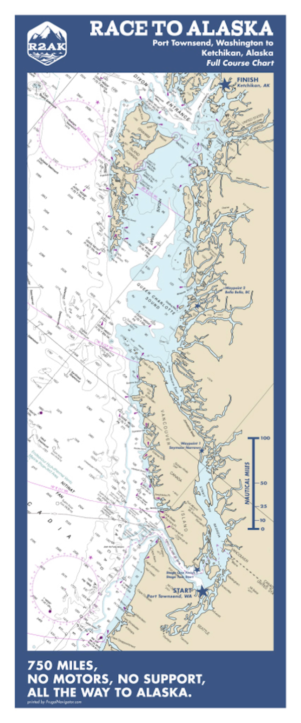 Map of R2AK route