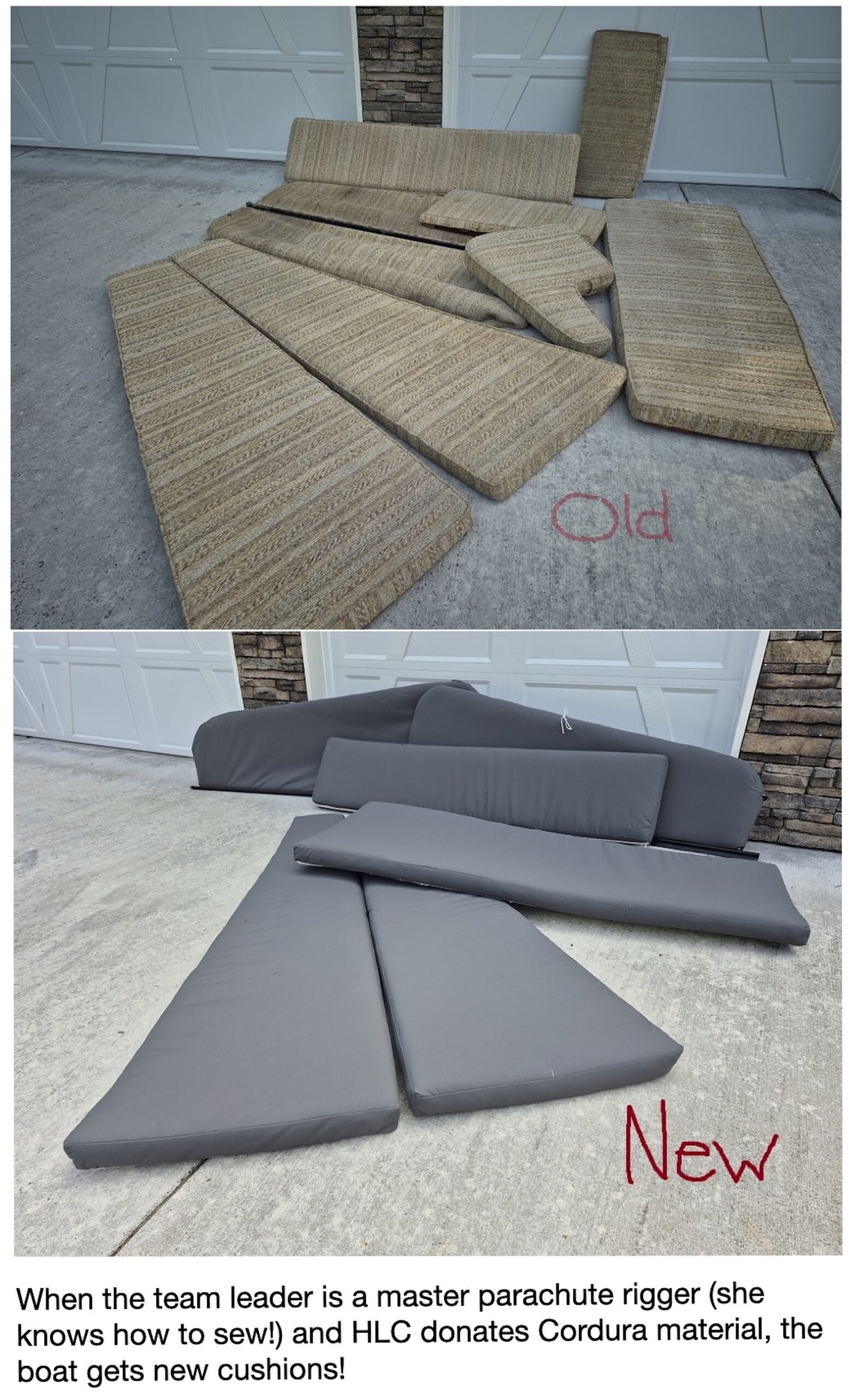 New Boat cushions